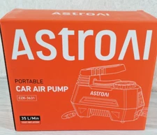 Astrovi Portable Car Air Pump New Open Box Tested Model CZK-3631