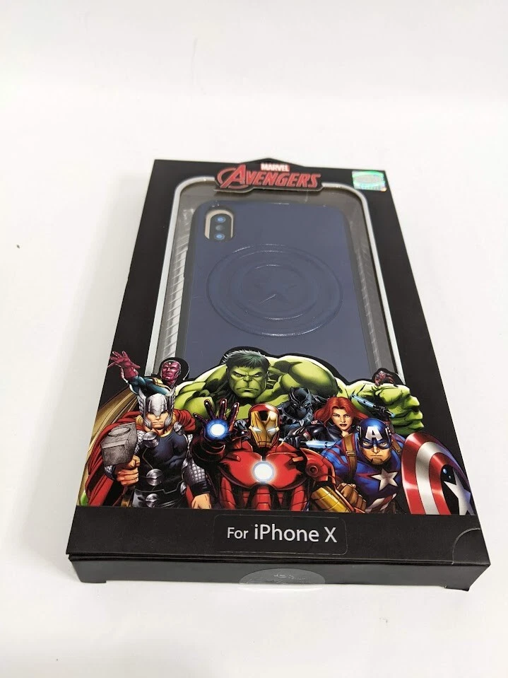 iPhone X iPhone XS 保护壳 漫威复仇者联盟 美国队长 星盾 全新未拆封 — 第 2/4 张图片