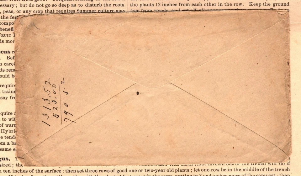 USA Cover Baltimore LETTER Contents TREES NURSERY PLANTS Instruction 1894 EP161 - Image 4 of 4