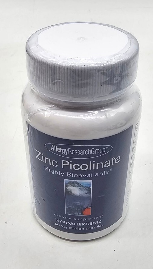 Allergy Research Group Zinc Picolinate 60 capsules Exp 05/2026