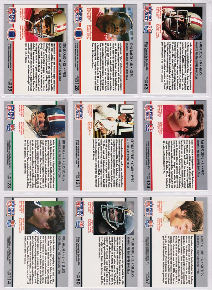 SIGNED RAY WERSCHING 1990 PRO SET SUPER BOWL SUPERMEN FOOTBALL CARD AUTOGRAPH - Image 2 of 2