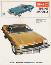 GMC Sprint Pick-Up 1973 USA Market Foldout Sales Brochure