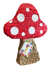 Mushroom Themed Pinata, Elevate Your Woodland Birthday Celebration with Vibrant