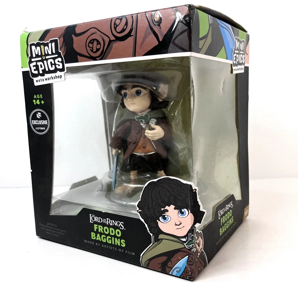 Weta Workshop (2018) Mini Epics The Lord of the Rings Frodo Baggins Lootcrate EX - Image 3 of 4