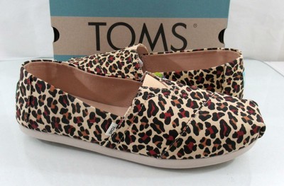 toms leopard print canvas