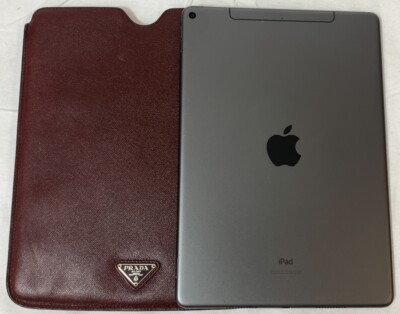 Prada Burgundy Leather Case for Tablet - Great Condition Beautiful