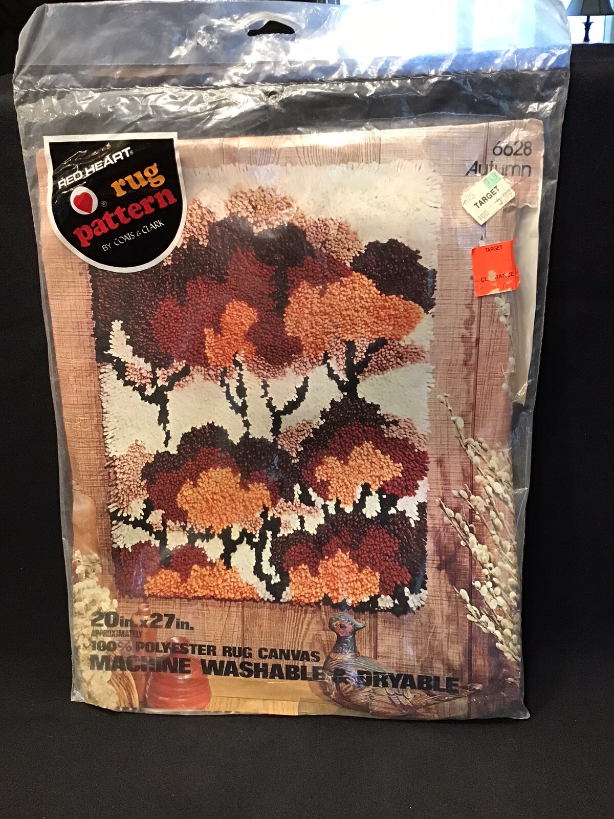 Red Heart Latch Hook Rug Pattern Autumn 6628 NEW *20” x 27” eBay