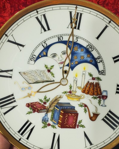Department 56 Clockface Porcelain Gold Rim 2 Tier Serving Plate Dickens 4916-6 - Picture 6 of 8
