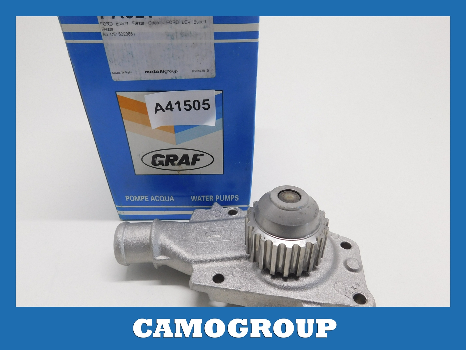 POMPA ACQUA WATER PUMP GRAF PER FORD ESCORT FIESTA ORION PA321 5020651 1126041