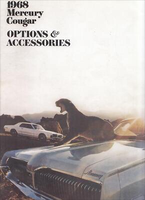 1968 Cougar Sales Catalog 68 Mercury Brochure Features Options Accessories