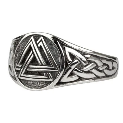 Wotansknoten Valknut Ring Wotan keltischer Knoten Wodan Odin 925er Silber R1020