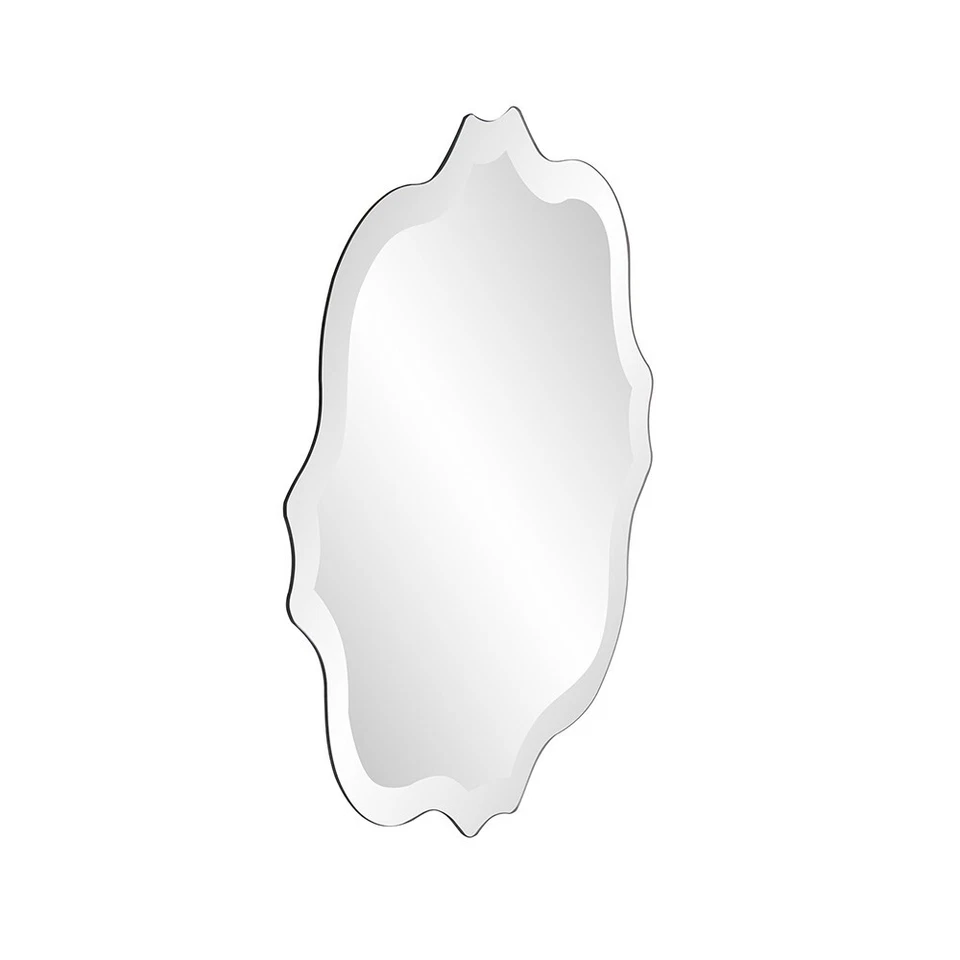 16" Gray Abstract Unframed Accent Mirror - Image 4 of 4