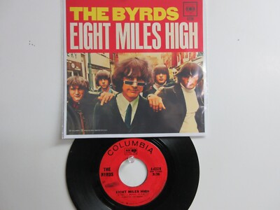  ' THE BYRDS ' HIT 45 + PICTURE [Eight Miles High]  *  1966 ! 