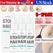 Permanent Natural Hair Removal Spray Painless Stop Hair Growth Inhibitor Remover