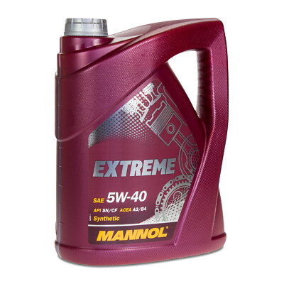 Mannol 502 00/505 00 ACEA A3/B4 MNL7915-5 Oil Can 5L 5W40