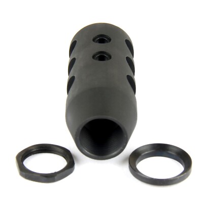 Muzzle Brake 5/8x24 TPI for .308 300BLK 7.62 6.5Creedmoor w/ Crush Washer & NUT