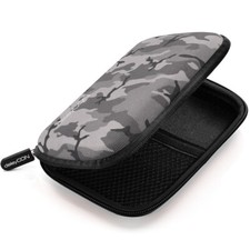 Festplattentasche f&uuml;r 2.5 Zoll HDD / SSD Festplatten Case 2 F&auml;cher Camouflage