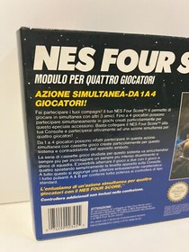 NES FOUR SCORE NINTENDO EUROPE MATTEL ITA BOXED NES PAL VINTAGE 1985 NEVER USED
