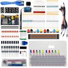 Electronics Component Fun Kit for Arduino Breadboard Power Supply Resistors