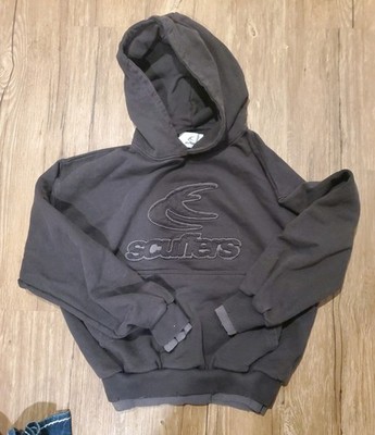 Scuffers Double Dark Hoodie Brown Size XS Distressed