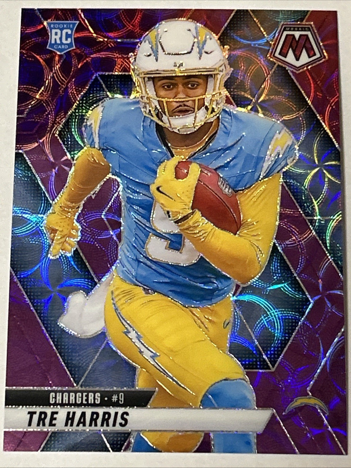 2025 Panini Mosaic Tre Harris Purple Scope RC #326