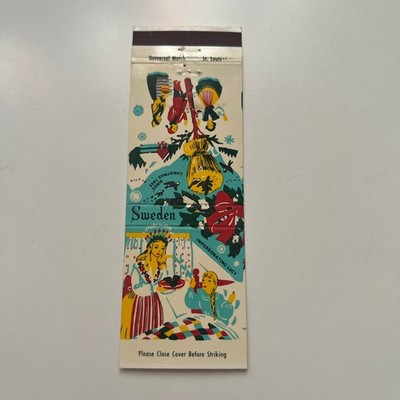 Miller & Holmes Inc M & H Gas Sweden Vintage Matchbook Cover SMB34-6
