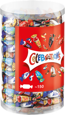 2x 1,435kg Celebrations Mini-Schokoriegel Partymix Schokolade Snickers Mars Twix