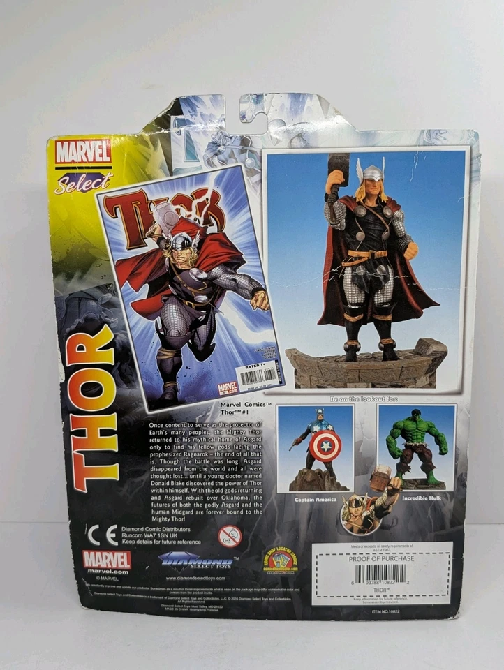Figura de acción Marvel Select -Thor edición especial coleccionista NUEVA EN CAJA Foto 3 de 4