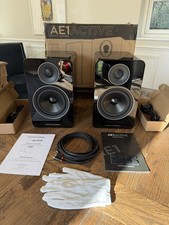 Acoustic Energy AE1 Active bookshelf speakers  - piano gloss black