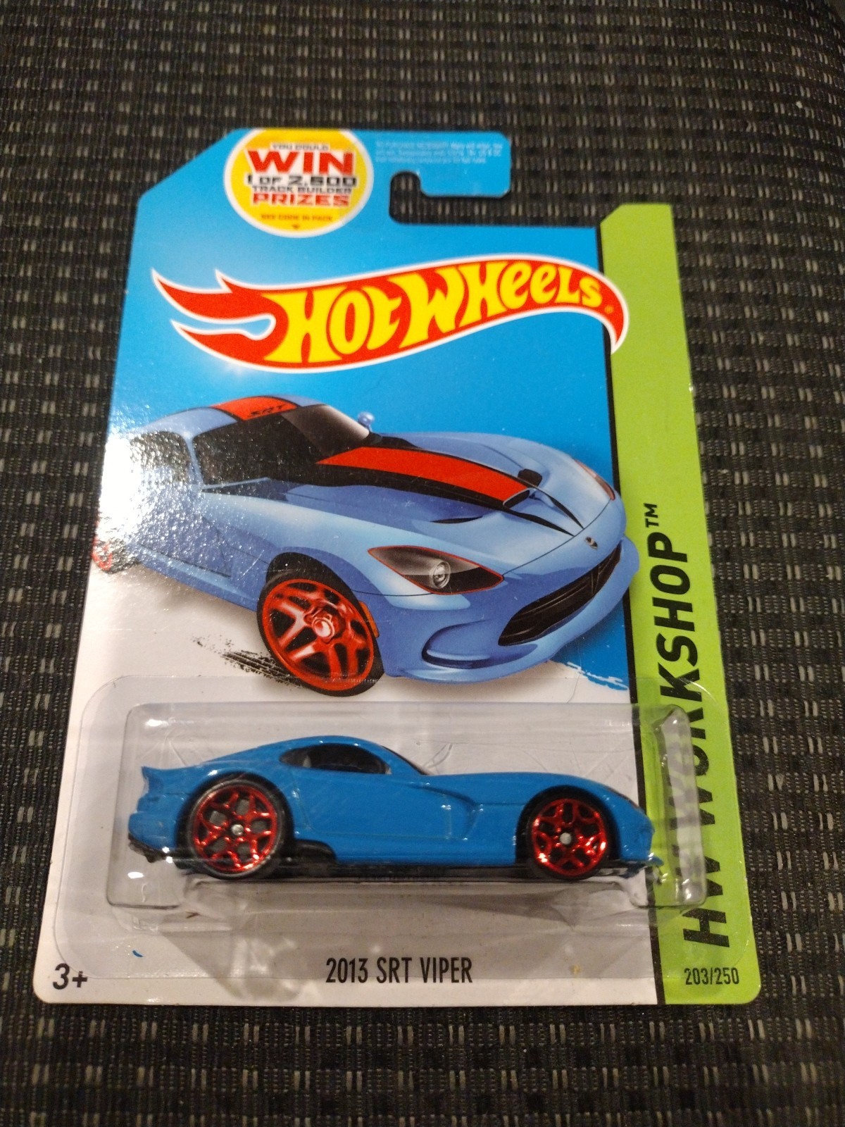 2014 Hot Wheels HW Workshop 2013 Dodge SRT Viper #203-Sky Blue Paint