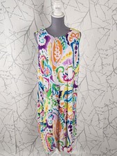 Lauren Ralph Lauren Colorful Brushstroke Paisley Shift Dress | Women's 2X