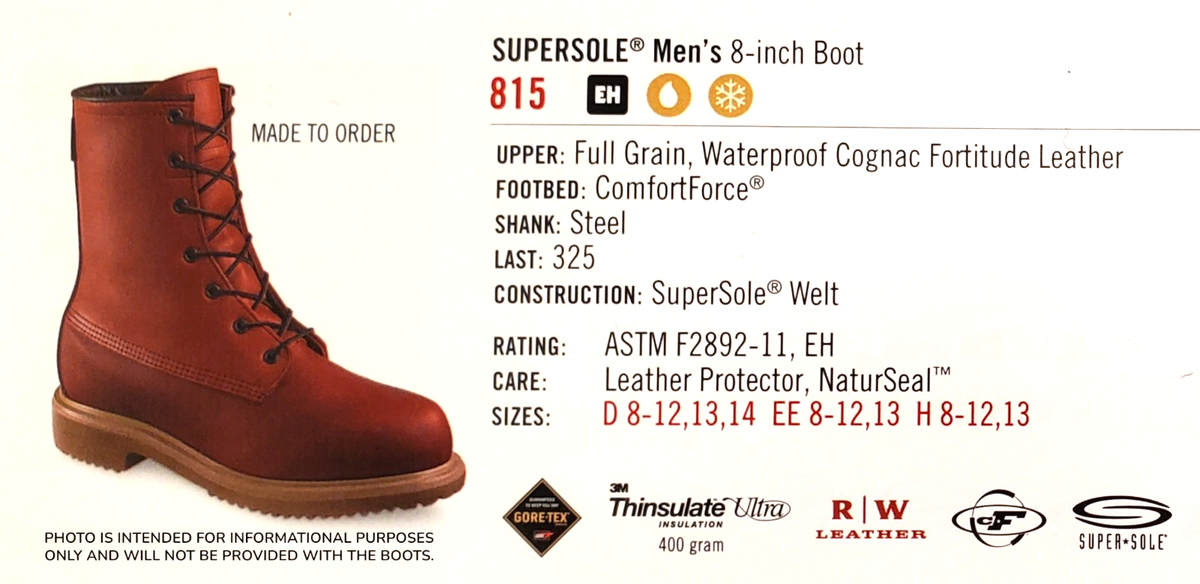 Red Wing 815 Waterproof Boots Size 10.5D (Soft Toe) (USA) | eBay