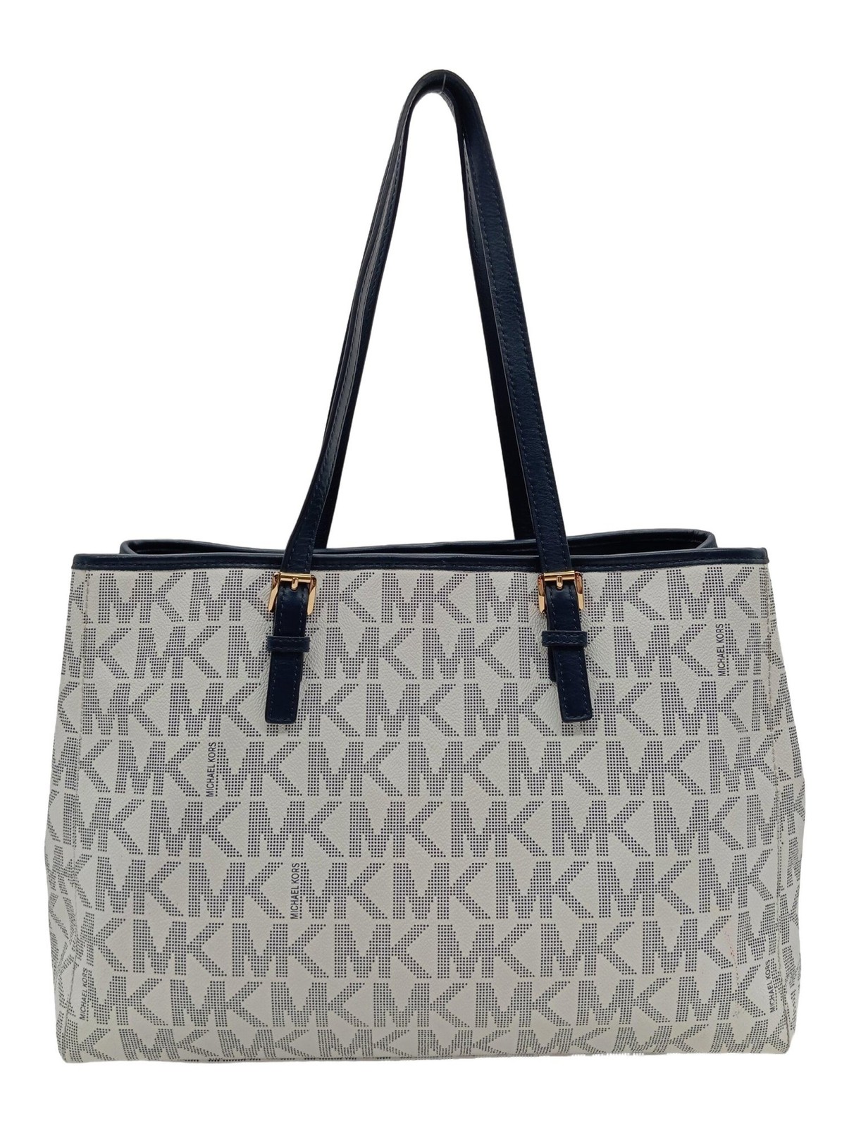 MICHAEL KORS Borsa larga Donna Borsa bianco-blu stile casual