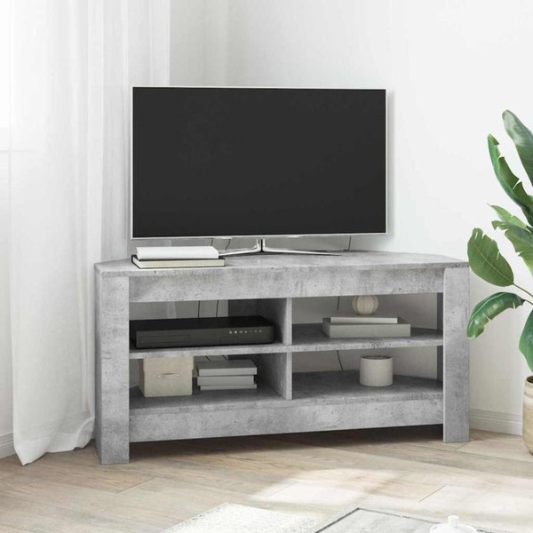 Ecktvschrank 102 X 41 X 50 Cm Betongrau Holzwerkstoff-image
