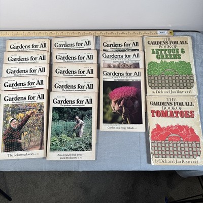 13 Issues of Gardens for All News Magazine 1983-1984 Organic Gardening + 2 Other