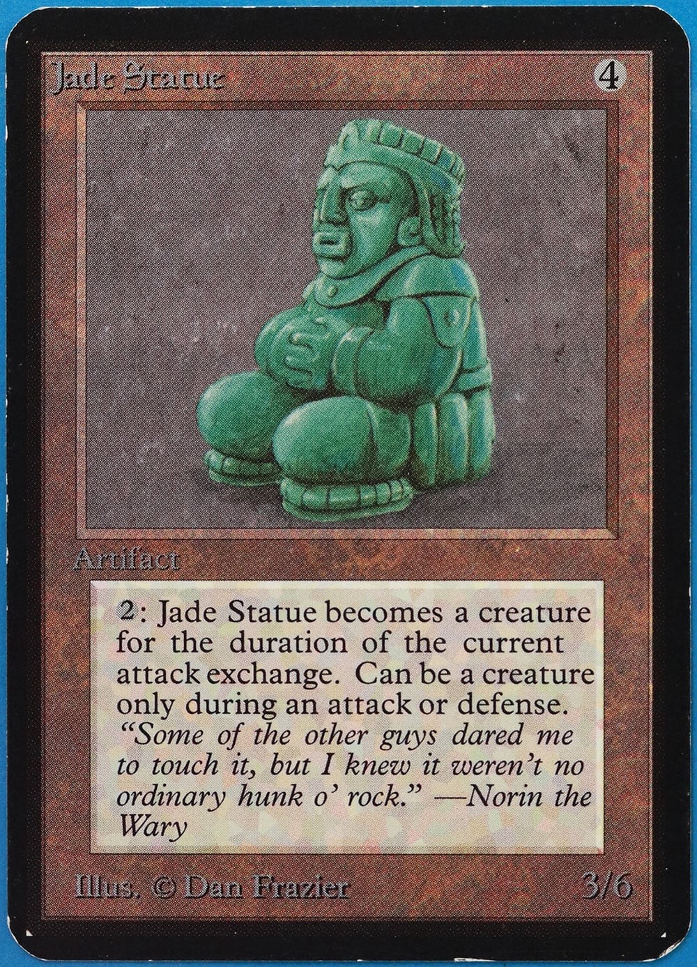 Jade Statue Alpha PLD Artifact Uncommon MAGIC MTG CARD (ID# 510938) ABUGames