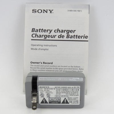 Sony Battery Charger BC-TRP Genuine OEM Camcorder Camera infoLITHIUM P & H