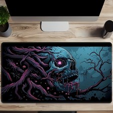 40 90cmCreative Skull  Tree Design Mouse Pad - Non-Slip Rubber Base, Durable St