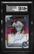 2022 Bowman Chrome Prospect Refractor Alexander Ovalles SGC 10 GEM Auto 09an