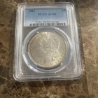 1881 Morgan Silver $ PCGS AU 58 "Slightly toned"