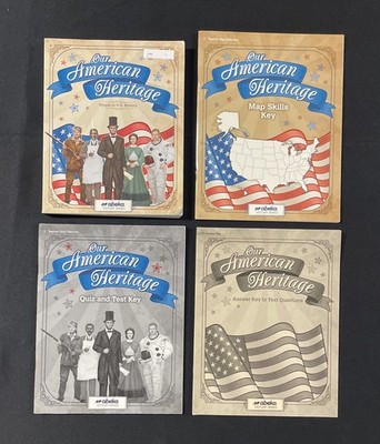 A Beka Our American Heritage 5th edition - 3rd Grade Set of 4 Books - Text, Keys