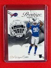 2024 Panini Prestige DeWayne Carter #382  - Rookie Card (RC). rookie card picture