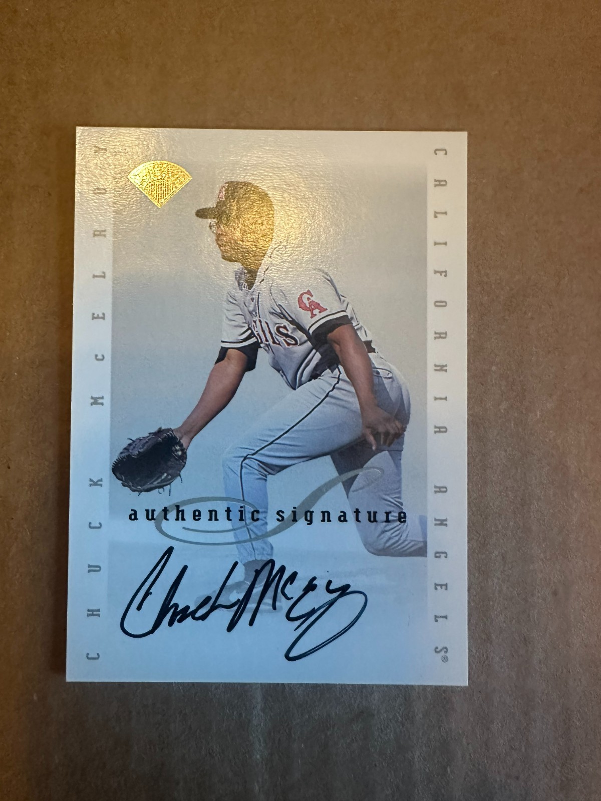 1996 Leaf Signature Series Chuck McElroy Authentic Signature