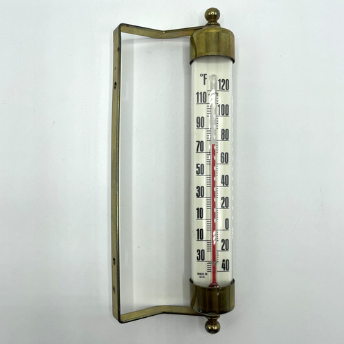 Conant Vintage Custom Brass Thermometer Indoor/Outdoor