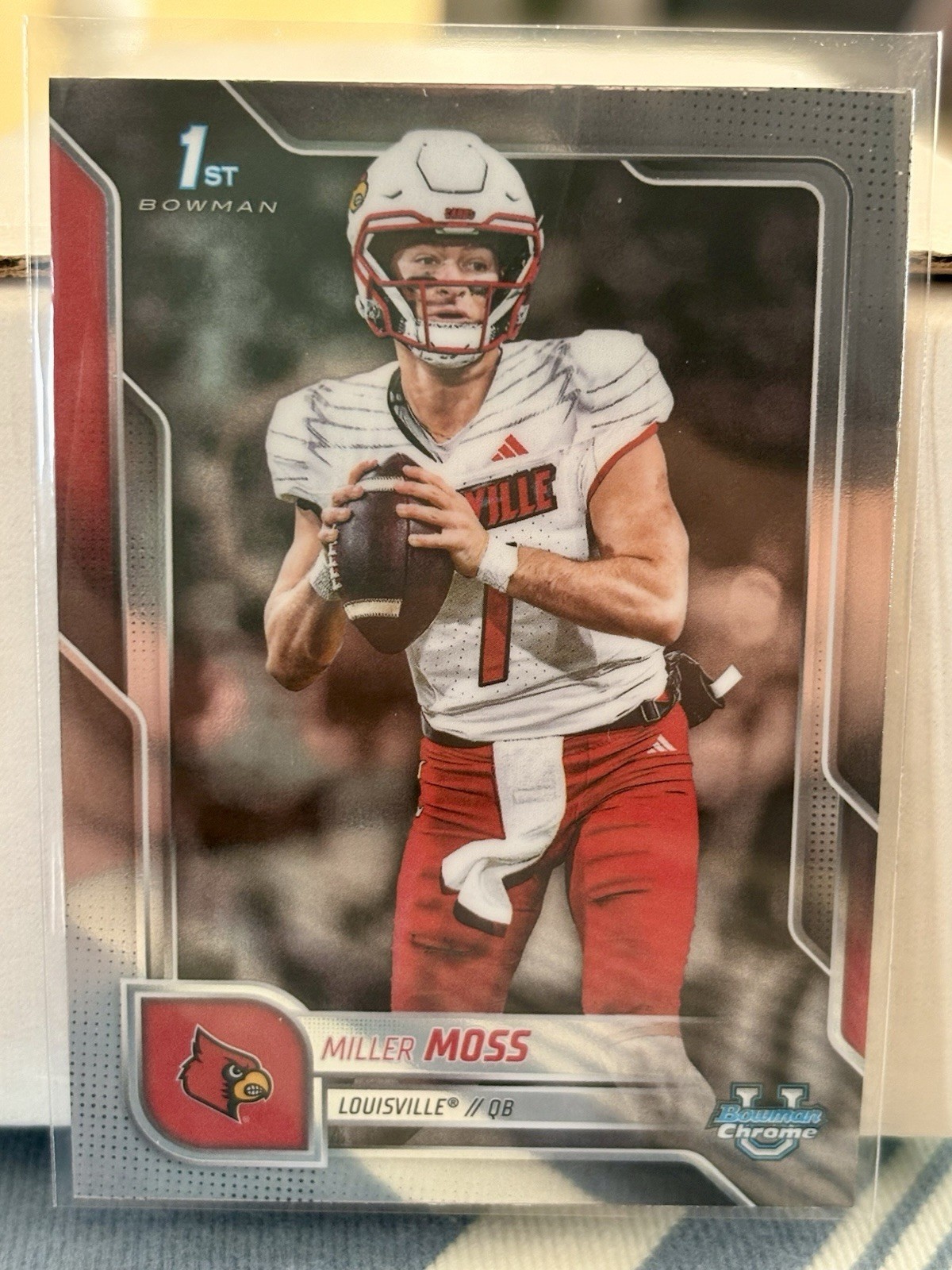 2025 Bowman University Chrome Miller Moss 1st Bowman #141 Louisville