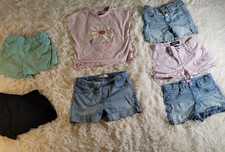   lot Of 7 Girls Clothing 6 Shorts And a T-shirt All size 6x