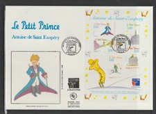 France 1998 SG3522 Sheet Silk FDC The Little Prince (novel) by Antoine de Saint-