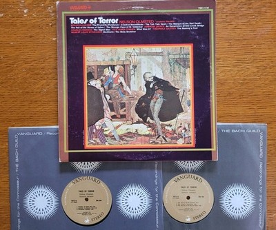 Edgar Allan Poe Tales Of Terror Nelson Olmsted LP Spoken Word RECORD Horror VG+