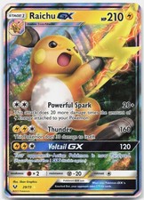 Raichu GX Ultra Rare Shining Legends SHL Lightning Holo 29/73 2017 NM on eBay