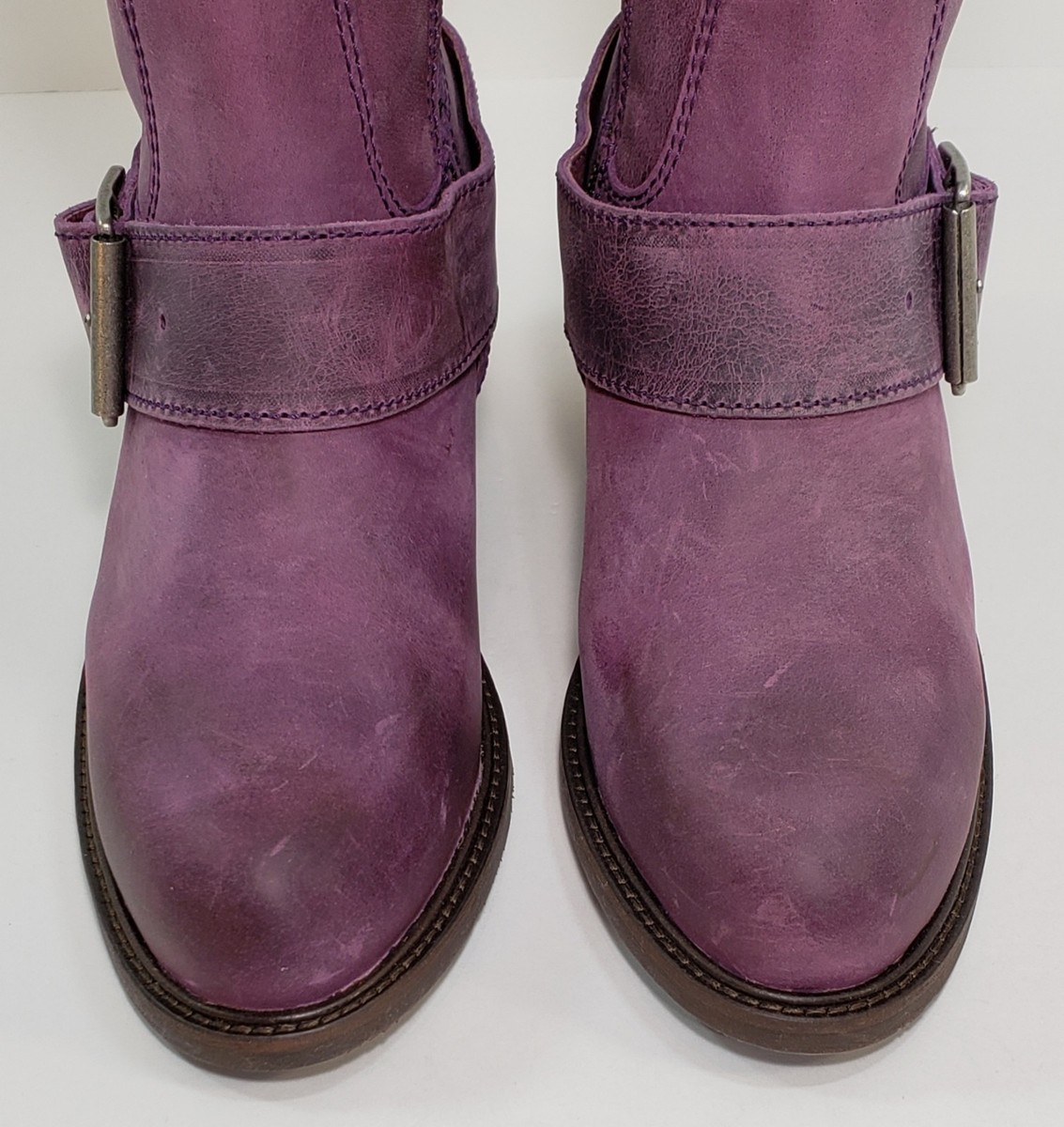 John Fluevog Tall Boots, LUNA, Purple Leather, Size 6.5, WAS  display picture 1